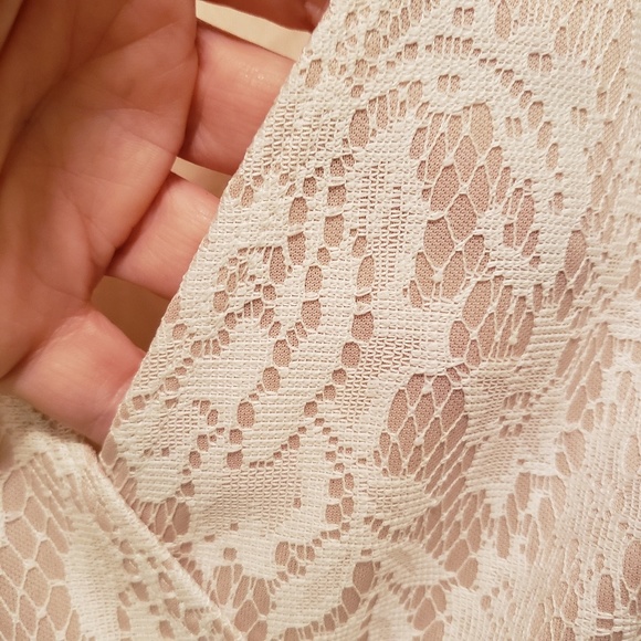Aa Studio Aa Ivory Nude Lace Dress - Picture 4 of 5